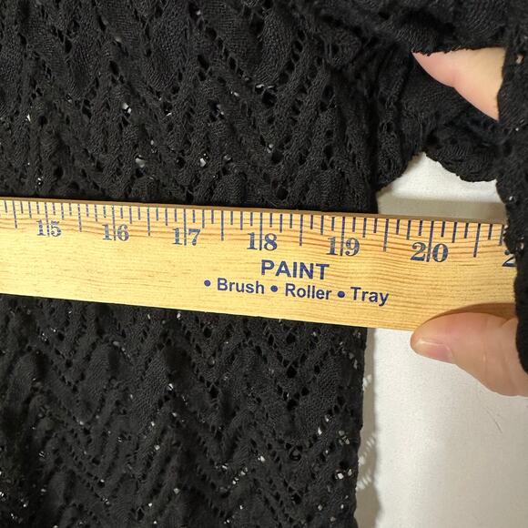 Chico's Travelers Collection Black Maxi Dress w Lace Jacket Sz 2 US L Resortwear - Picture 14 of 15